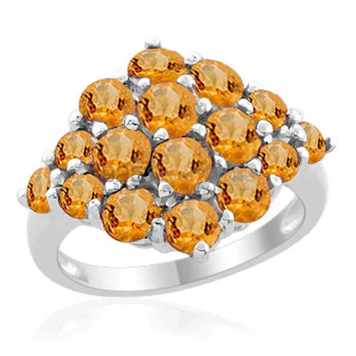Unique 925 Sterling Silver Handmade Rings Manufacturer In Citrine Gemstone Jewelry 925SR1961