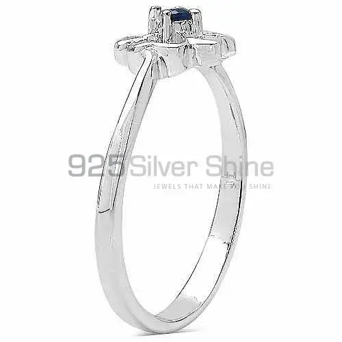 Unique 925 Sterling Silver Handmade Rings Manufacturer In Dyed Blue Sapphire Gemstone Jewelry 925SR3249_0