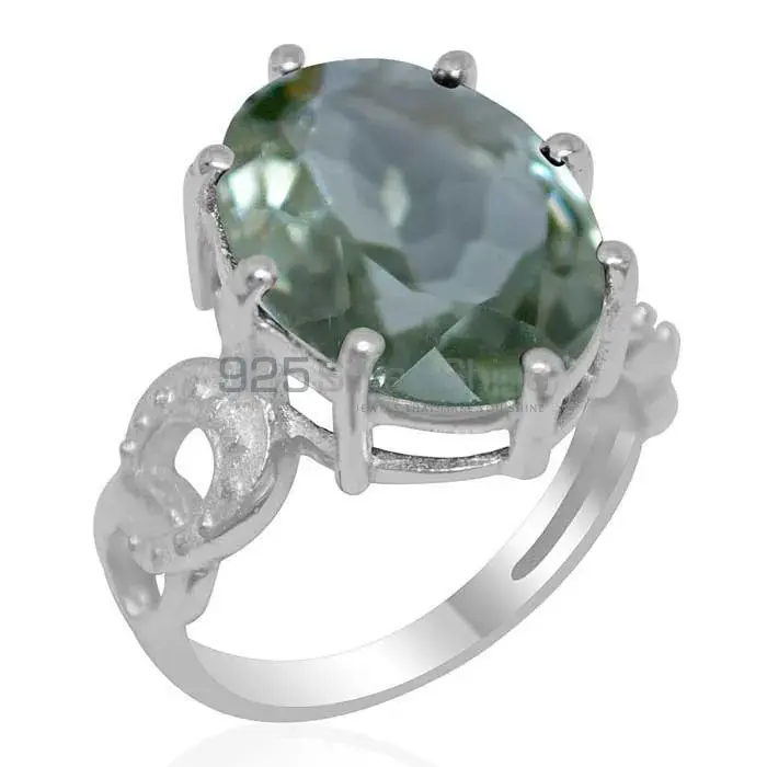 Green Amethyst Sterling Silver Rings 925SR1882_0