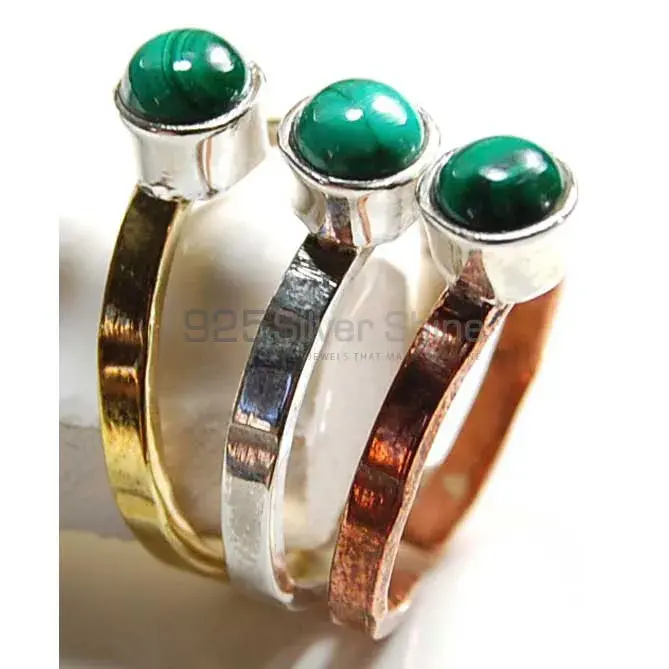 Unique 925 Sterling Silver Handmade Rings Manufacturer In Malachite Gemstone Jewelry 925SR3722
