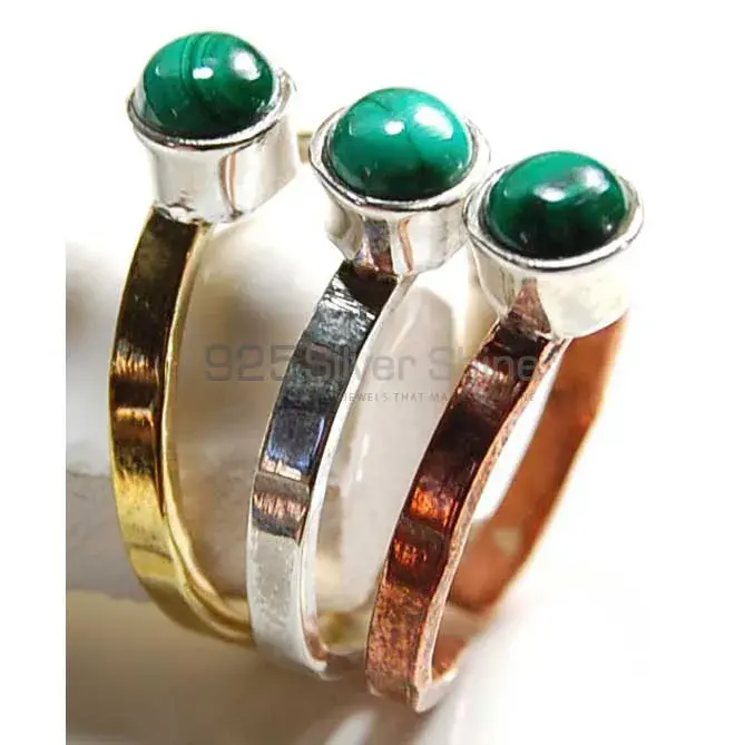 925 Sterling Silver Handmade Rings In Malachite Gemstone Jewelry 925SR3722