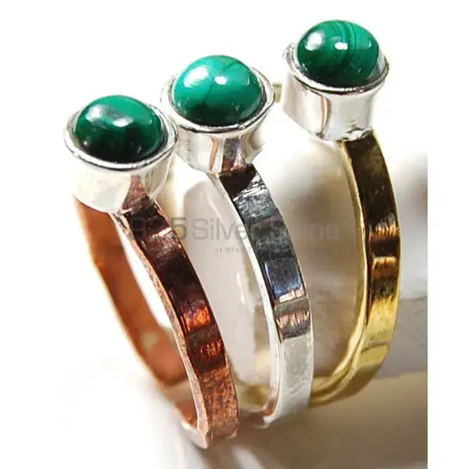 Unique 925 Sterling Silver Handmade Rings Manufacturer In Malachite Gemstone Jewelry 925SR3722_0