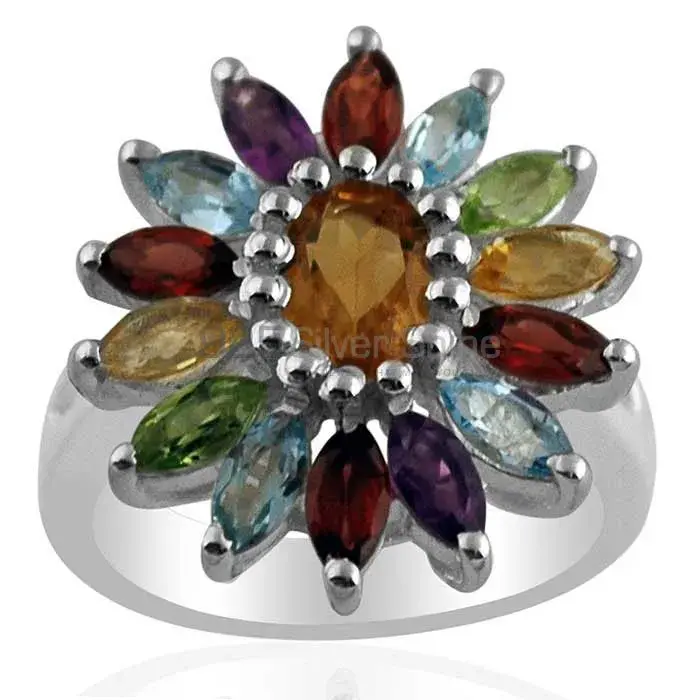 925 Sterling Silver Handmade Rings In Multi Gemstone Jewelry 925SR1420_0
