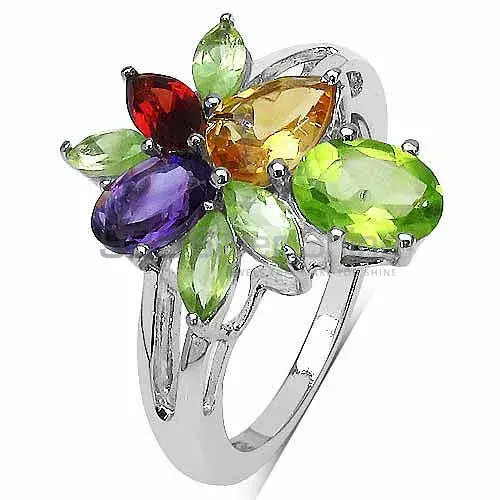 Unique 925 Sterling Silver Handmade Rings Manufacturer In Multi Gemstone Jewelry 925SR3328_1