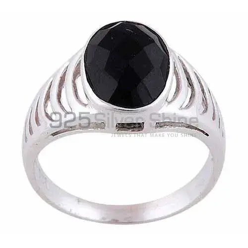 925 Sterling Silver Handmade Rings In Black Onyx Gemstone Jewelry 925SR3575_0