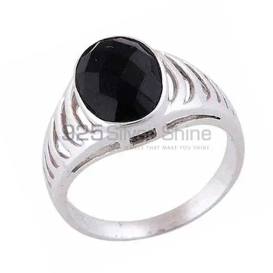 Unique 925 Sterling Silver Handmade Rings In Black Onyx Gemstone Jewelry 925SR3575_0