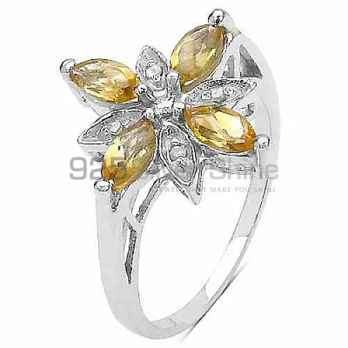 925 Sterling Silver Handmade Rings In Citrine Gemstone Jewelry 925SR3165_1