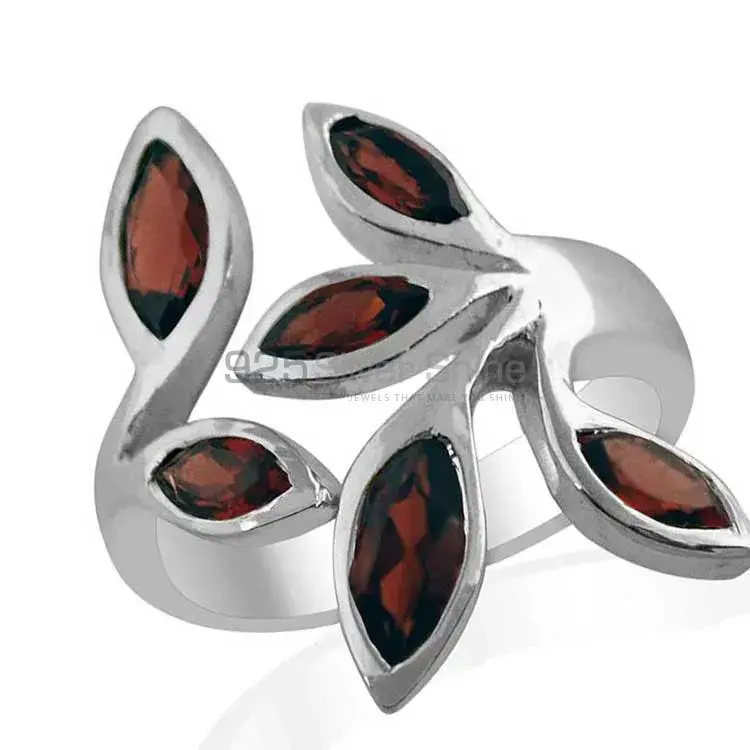 Unique 925 Sterling Silver Handmade Rings Suppliers In Garnet Gemstone Jewelry 925SR1430_0