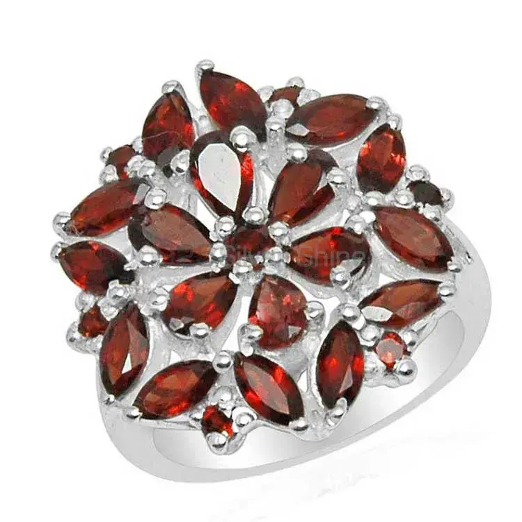 Unique 925 Sterling Silver Handmade Rings Suppliers In Garnet Gemstone Jewelry 925SR1588_0