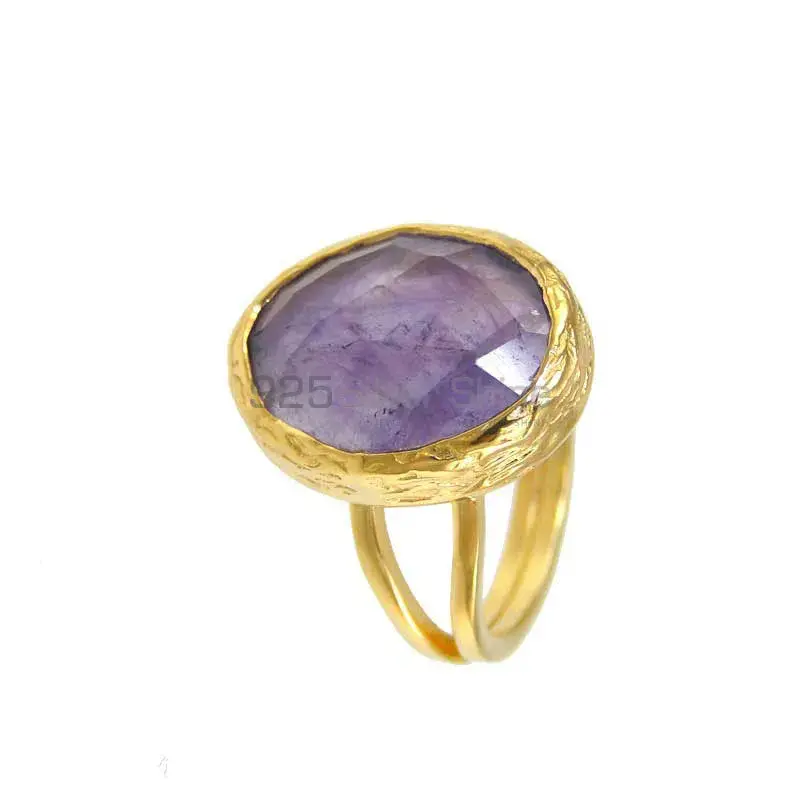 February Month Amethyst Silver Rings 925SR3796_0