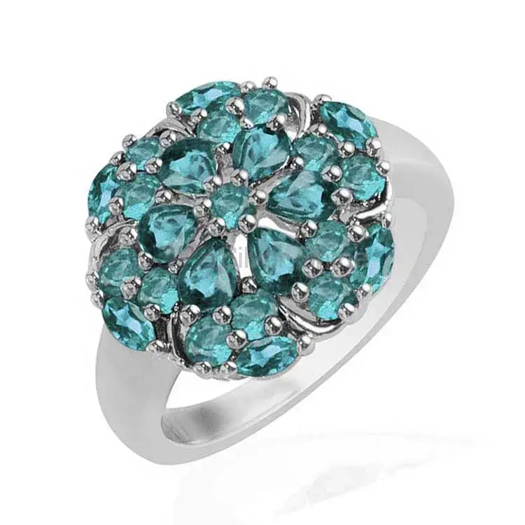 Unique 925 Sterling Silver Rings In Blue Topaz Gemstone Jewelry 925SR1731_0