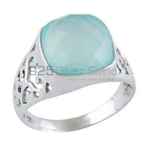 Unique 925 Sterling Silver Rings In Chalcedony Gemstone Jewelry 925SR4069