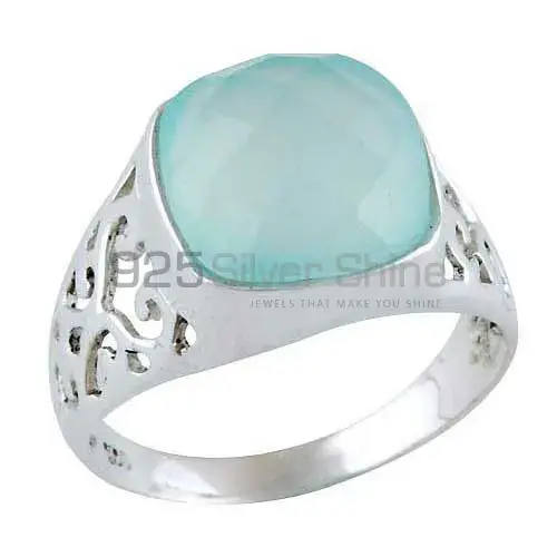 925 Sterling Silver Rings In Chalcedony Gemstone Jewelry 925SR4069