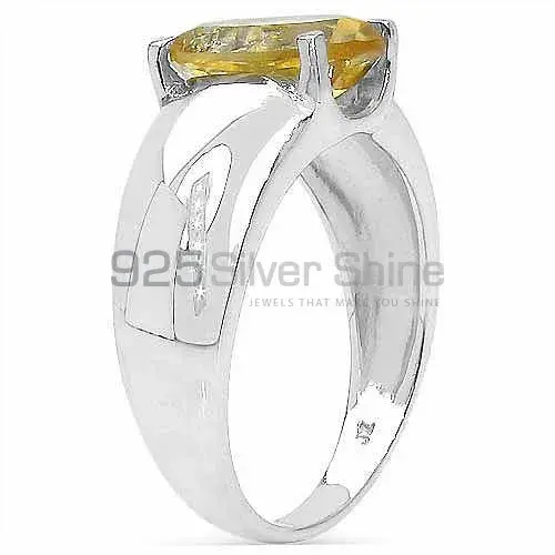 Citrine Oval Gemstone Sterling Silver Rings 925SR3150_0