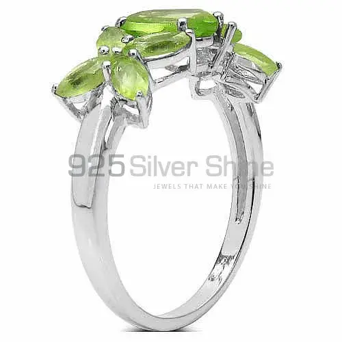 Unique 925 Sterling Silver Rings In Peridot Gemstone Jewelry 925SR3323_0