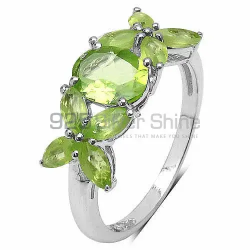 Unique 925 Sterling Silver Rings In Peridot Gemstone Jewelry 925SR3323_1