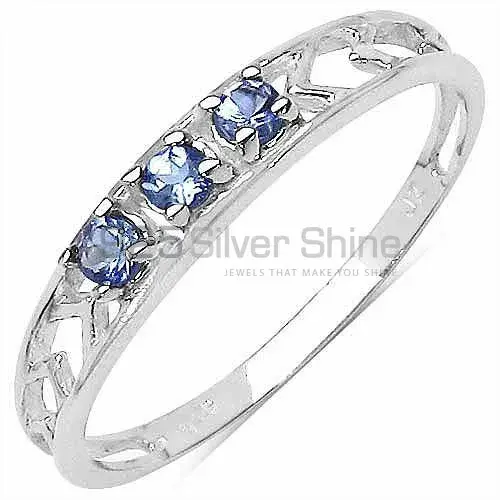 925 Sterling Silver Rings In Tanzanite Gemstone Jewelry 925SR3244_0