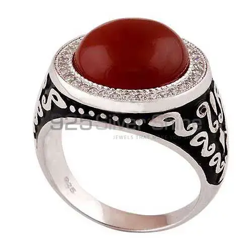 Unique 925 Sterling Silver Rings Wholesaler In Carnelian Gemstone Jewelry 925SR4000