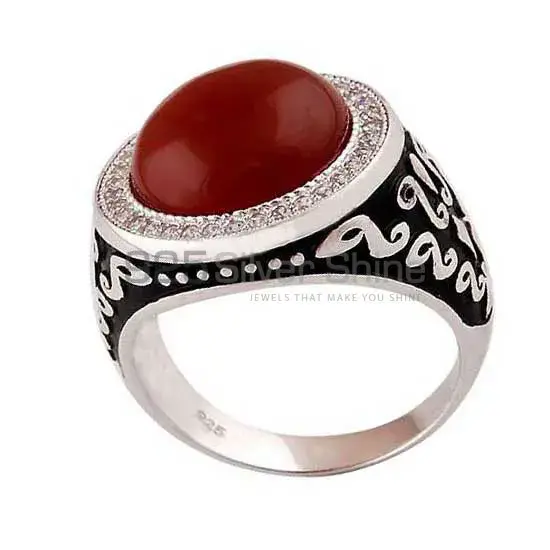 Unique 925 Sterling Silver Rings Wholesaler In Carnelian Gemstone Jewelry 925SR4000_0