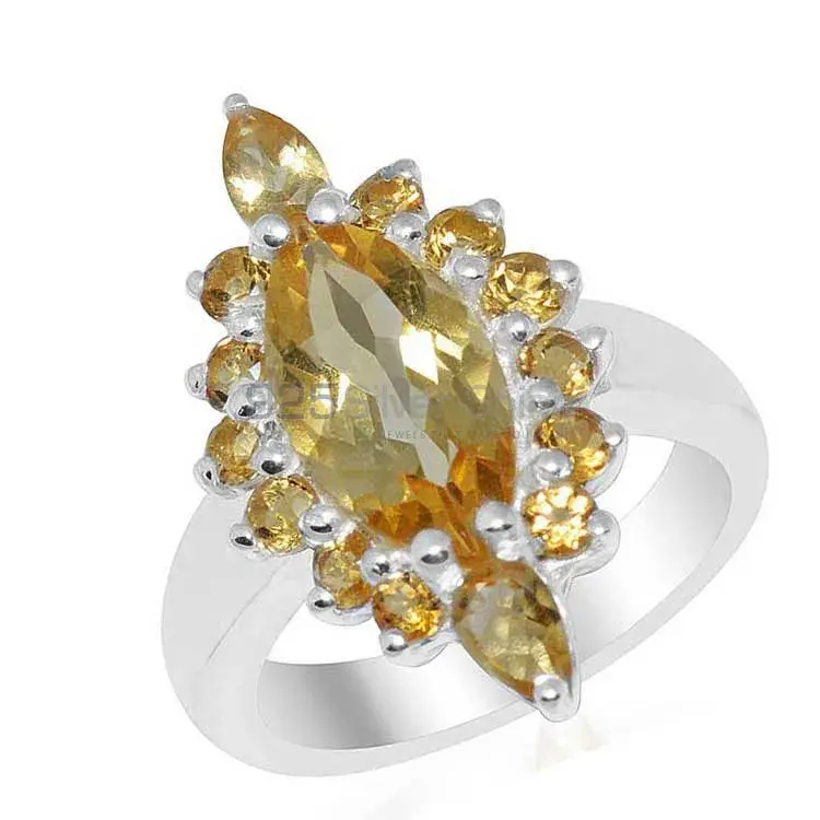 925 Sterling Silver Rings In Citrine Gemstone Jewelry 925SR1662_1
