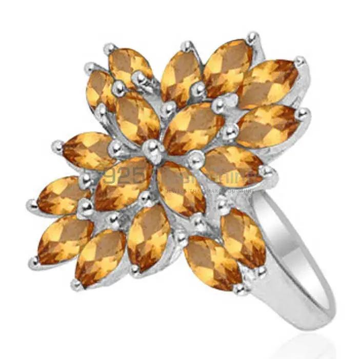 Unique 925 Sterling Silver Rings Wholesaler In Citrine Gemstone Jewelry 925SR1820
