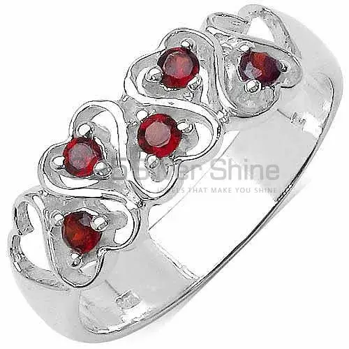 Unique 925 Sterling Silver Rings Wholesaler In Garnet Gemstone Jewelry 925SR3254