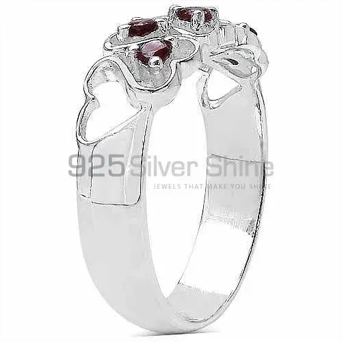 Unique 925 Sterling Silver Rings Wholesaler In Garnet Gemstone Jewelry 925SR3254_0