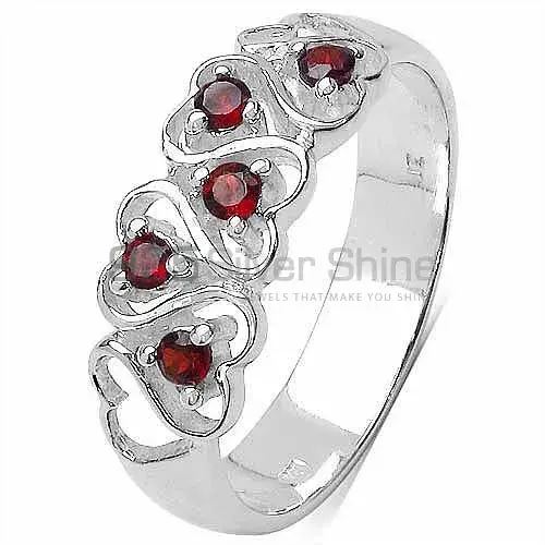 Unique 925 Sterling Silver Rings Wholesaler In Garnet Gemstone Jewelry 925SR3254_1