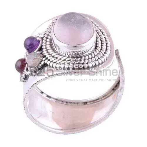 Unique 925 Sterling Silver Rings Wholesaler In Multi Gemstone Jewelry 925SR3002