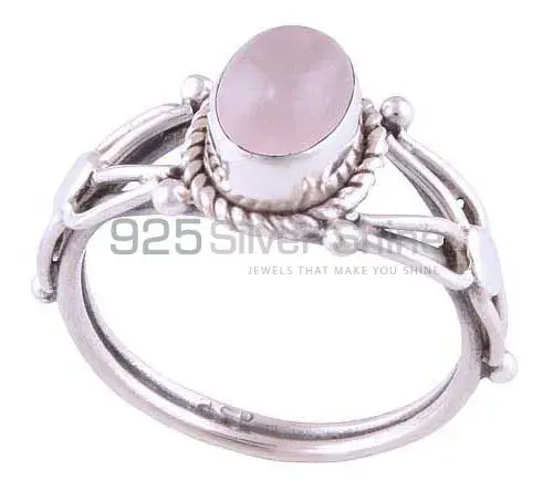 Unique 925 Sterling Silver Rings Wholesaler In Rose Quartz Gemstone Jewelry 925SR2765_0