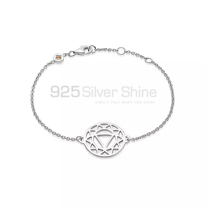 Unique Geometric Minimalist Bracelet In 925 Solid Silver GMMB283