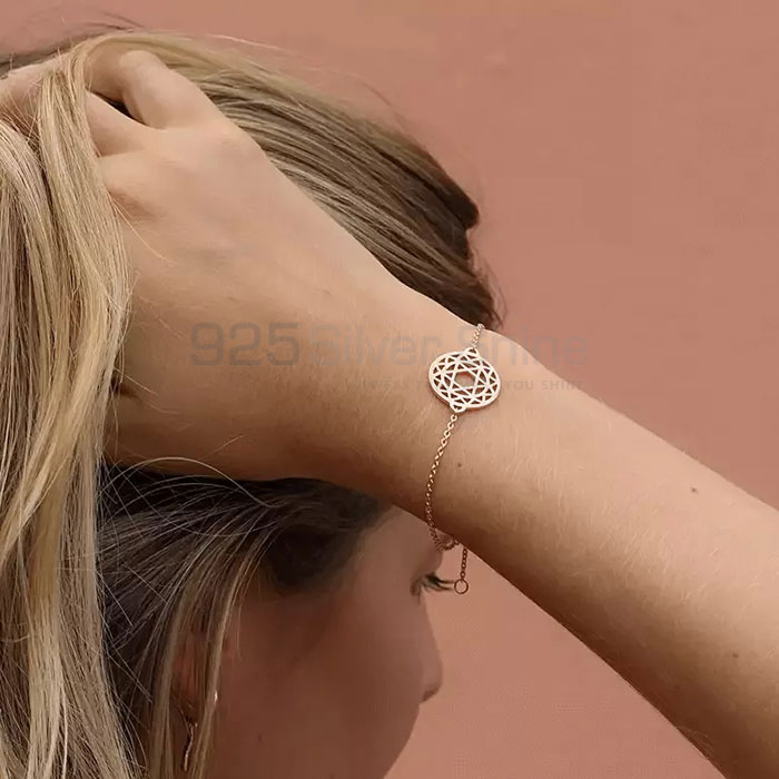 Geometric Minimalist Bracelet In 925 Solid Silver GMMB283_1