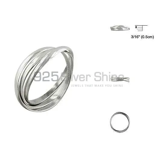 Unique Plain 925 Solid Silver Rings Jewelry 925SR2648
