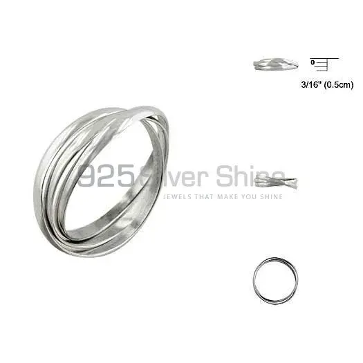 Plain 925 Solid Silver Rings Jewelry 925SR2648_0