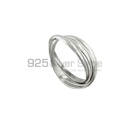 Plain 925 Solid Silver Rings Jewelry 925SR2648_1