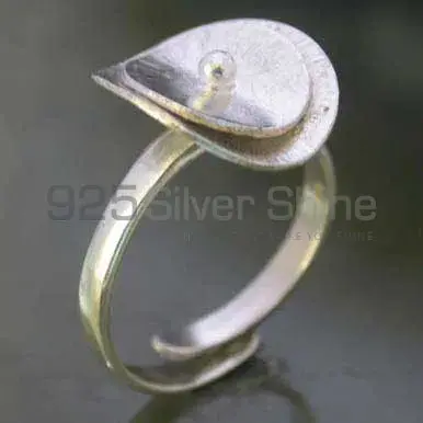 Unique Plain Fine Silver Rings Jewelry 925SR2519