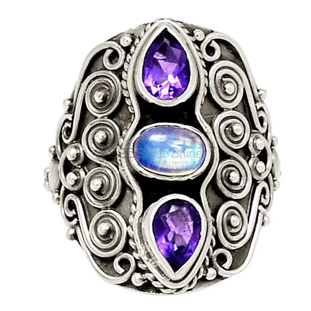 Women's Silver Jewelry In Natural Stone Rings 925SR2230_1