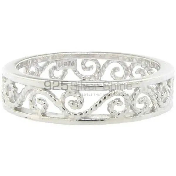 Plain 925 Solid Silver Rings Jewelry 925SR2708
