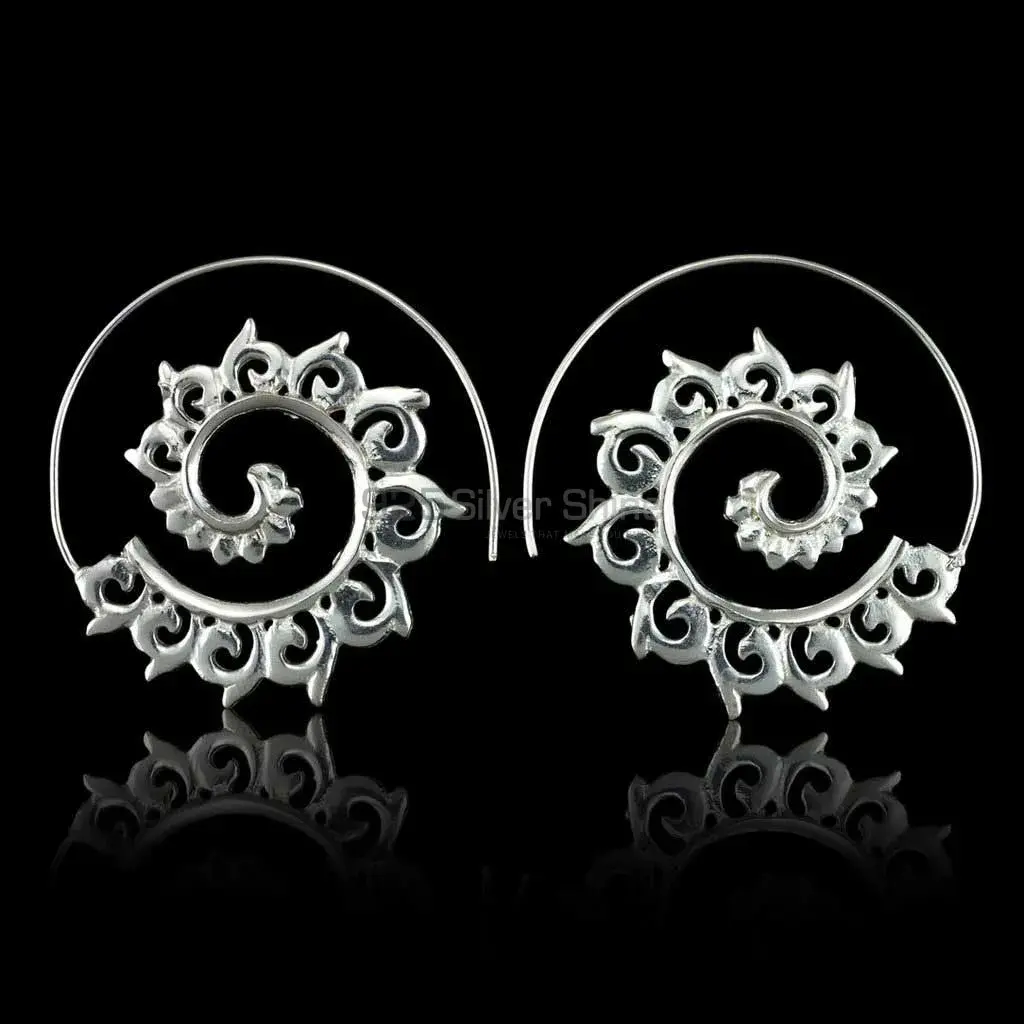 Waves Mandala Earring Manufacturer In 925 Sterling Silver 925ME122