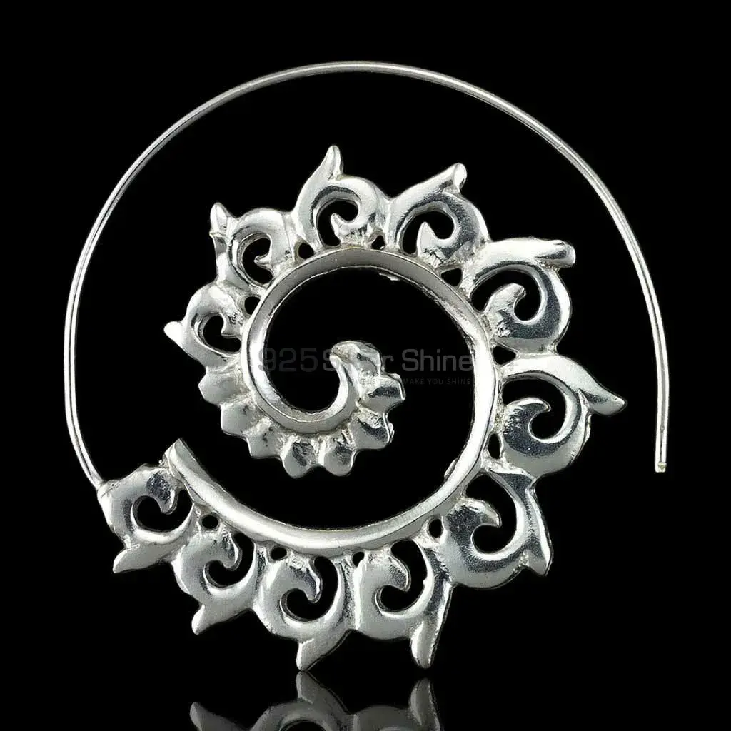 Waves Mandala Earring Manufacturer In 925 Sterling Silver 925ME122_0