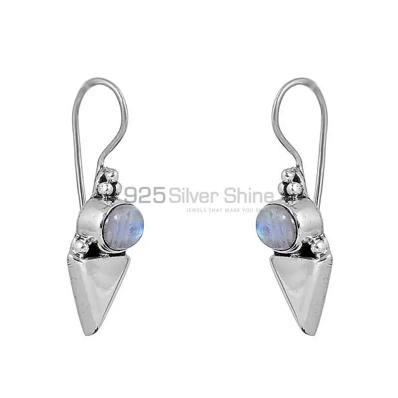 Rainbow Moonstone Earring In 925 Sterling Silver Jewelry 925SE114_0