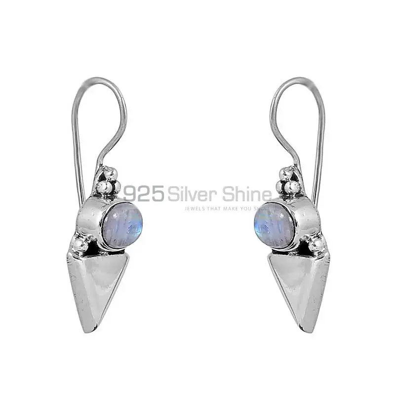 Rainbow Moonstone Earring In 925 Sterling Silver Jewelry 925SE114_1