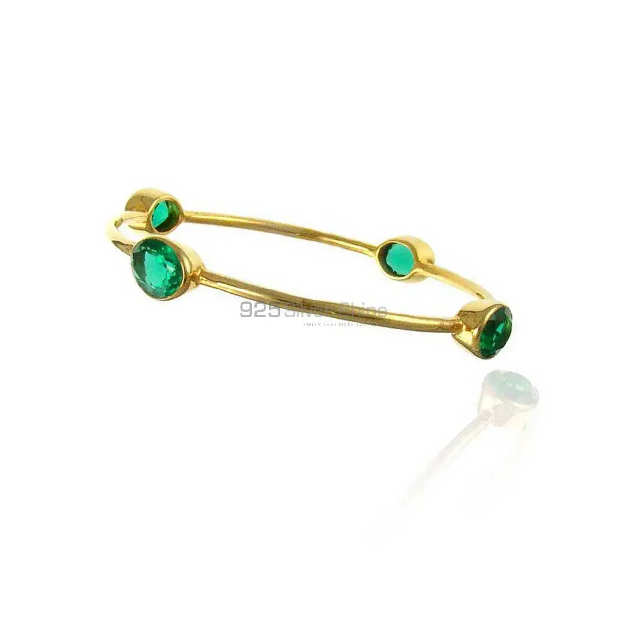 Wholesale 925 Silver Gemstone Bracelets In Gold Vermeil Jewelry 925SSB98_0