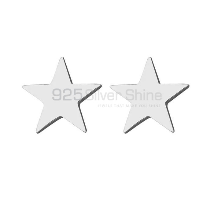 Wholesale 925 Silver Star Minimalist Stud Earring STME495