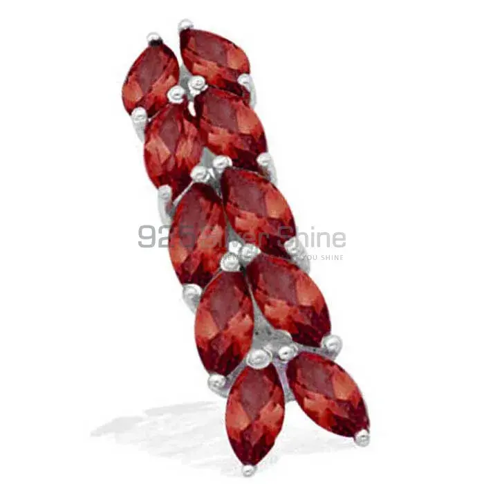 925 Solid Silver Pendants In Garnet Gemstone Jewelry 925SP1539_0