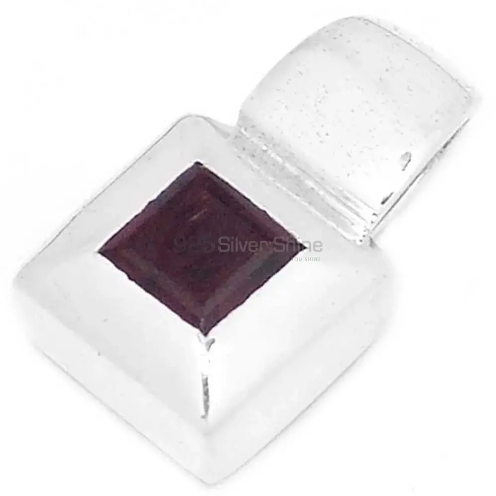 Wholesale 925 Solid Silver Pendants Exporters In Garnet Gemstone Jewelry 925SP272-4_0