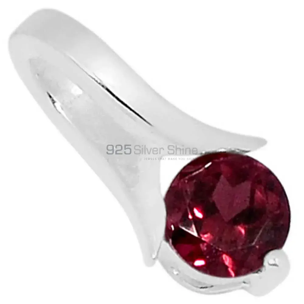 925 Solid Silver Pendants In Garnet Gemstone Jewelry 925SSP306-3