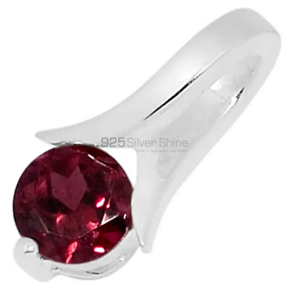 925 Solid Silver Pendants In Garnet Gemstone Jewelry 925SSP306-3_0