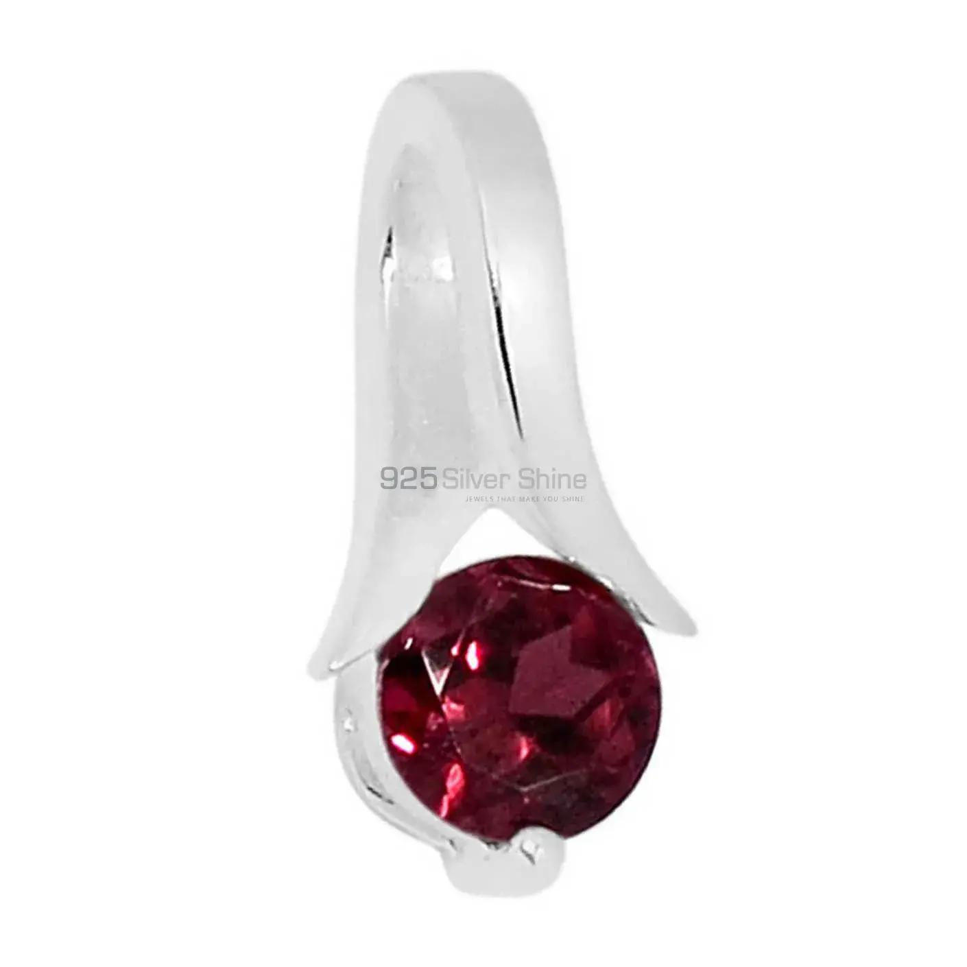 925 Solid Silver Pendants In Garnet Gemstone Jewelry 925SSP306-3_1