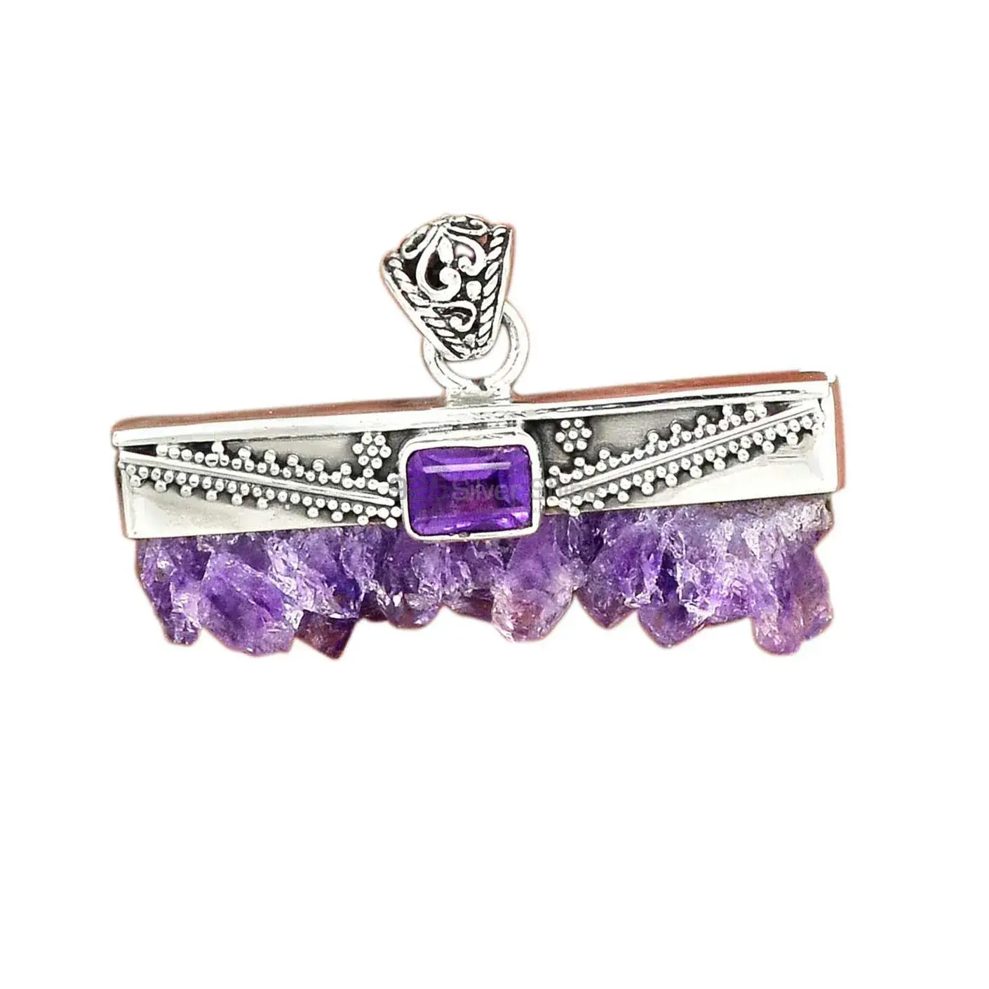 925 Solid Silver Pendants In Multi Gemstone Jewelry 925SP10_2